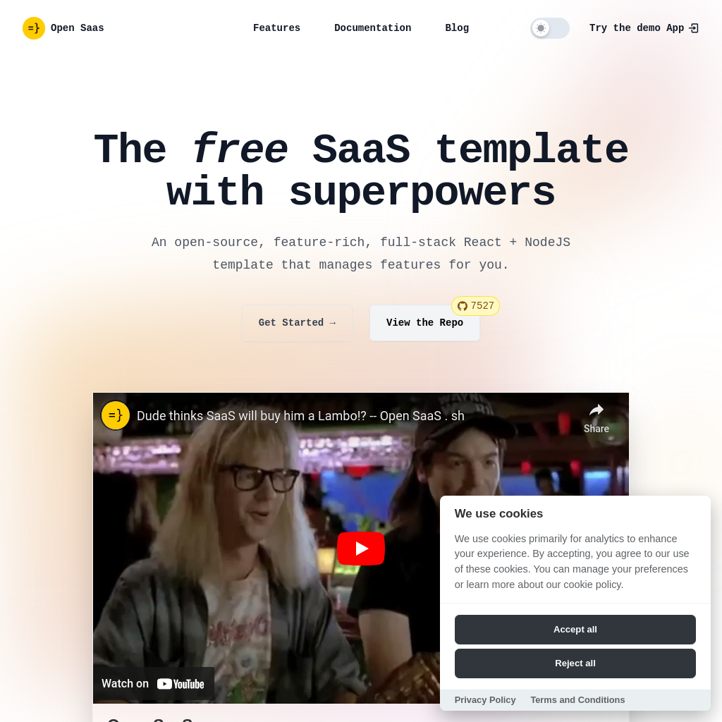 OpenSaaS thumbnail